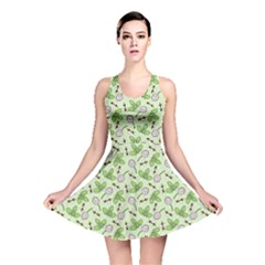 Bees And Green Clover Reversible Skater Dress by NorthernWhimsy