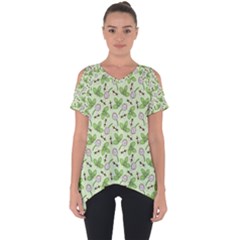 Bees And Green Clover Cut Out Side Drop Tee