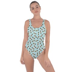 Blue Honeybee Pattern Bring Sexy Back Swimsuit