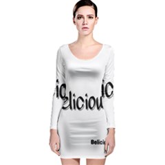 Belicious Logo Long Sleeve Bodycon Dress by beliciousworld