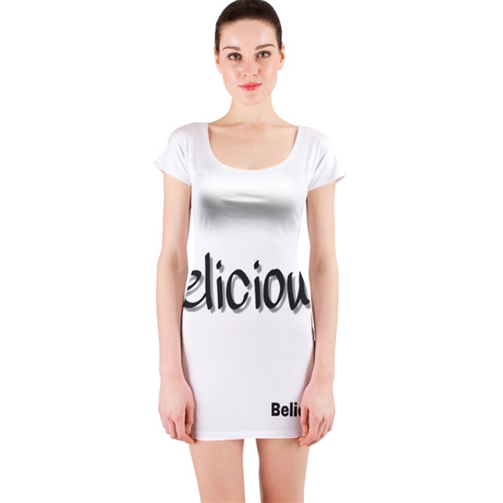 Belicious Logo Short Sleeve Bodycon Dress