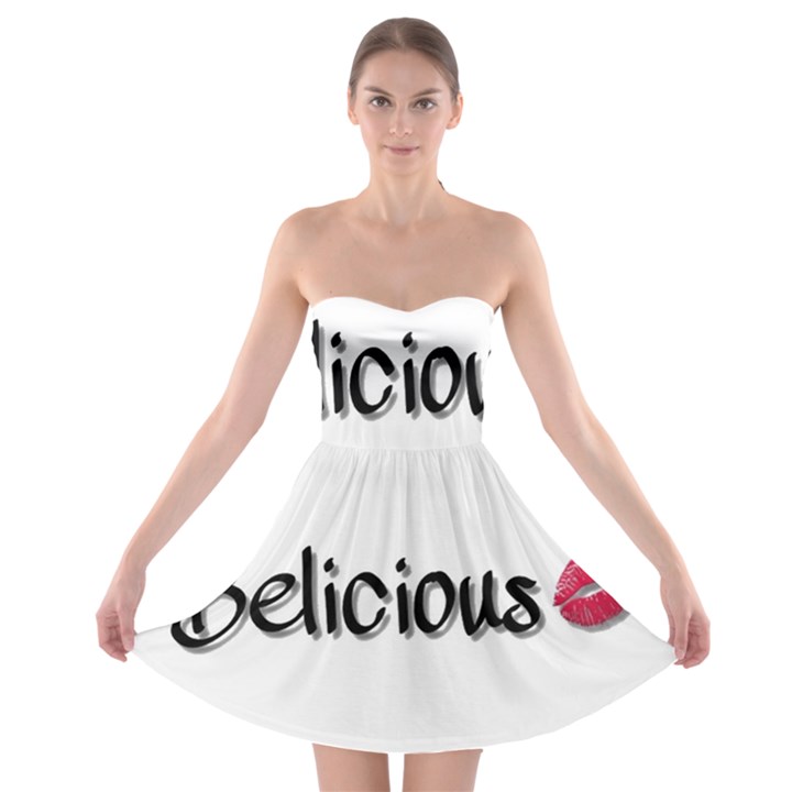 Belicious Logo Strapless Bra Top Dress