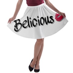 Belicious Logo A-line Skater Skirt by beliciousworld