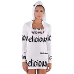 Belicious Logo Long Sleeve Hooded T-shirt