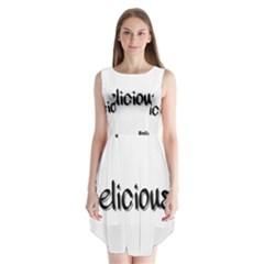 Belicious Logo Sleeveless Chiffon Dress  