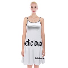 Belicious Logo Spaghetti Strap Velvet Dress by beliciousworld