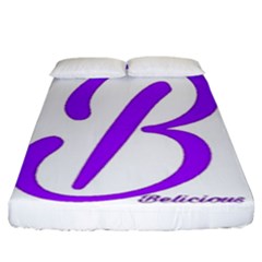 Belicious World  b  Purple Fitted Sheet (king Size)