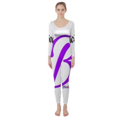 Belicious World  b  Purple Long Sleeve Catsuit by beliciousworld