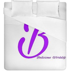 Belicious World  b  Purple Duvet Cover Double Side (king Size) by beliciousworld