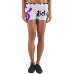 Belicious World  b  Purple Yoga Shorts