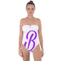 Belicious World  B  blue Tie Back One Piece Swimsuit View1