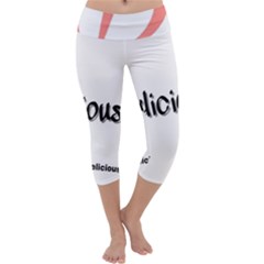 Belicious World  b  Coral Capri Yoga Leggings by beliciousworld