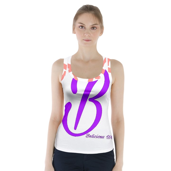 Belicious World  B  coral Racer Back Sports Top