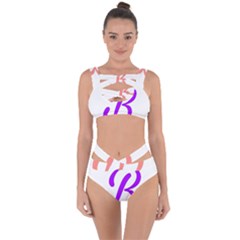 Belicious World  b  Coral Bandaged Up Bikini Set 