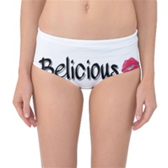 Belicious World Logo Mid-waist Bikini Bottoms