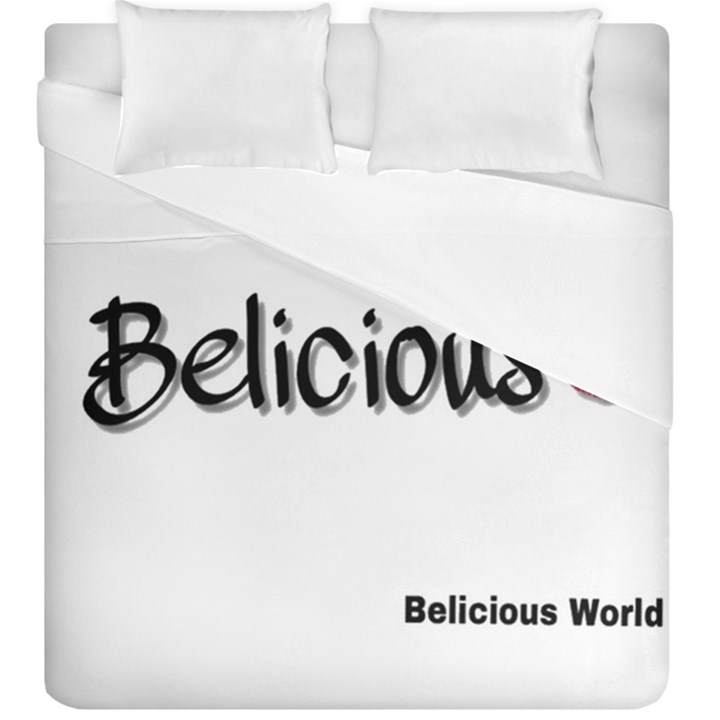 Belicious World Logo Duvet Cover Double Side (King Size)