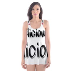 Belicious World Logo Skater Dress Swimsuit