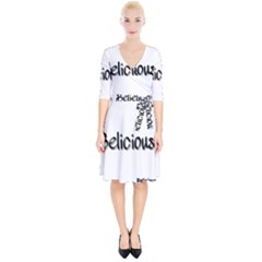 Belicious World Logo Wrap Up Cocktail Dress by beliciousworld