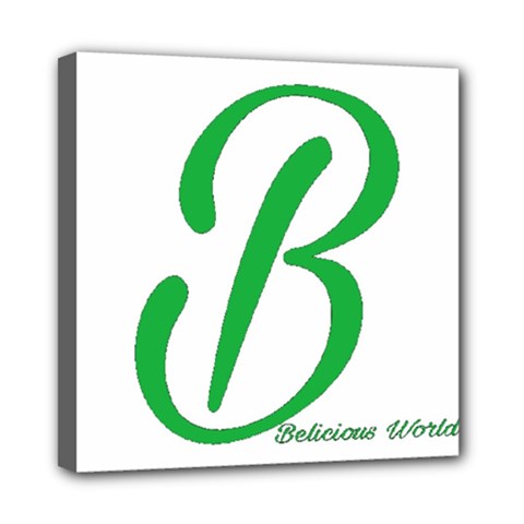 Belicious World  b  In Green Mini Canvas 8  X 8  by beliciousworld