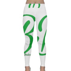 Belicious World  b  In Green Classic Yoga Leggings by beliciousworld