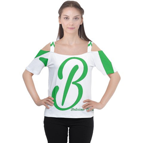 Belicious World  b  In Green Cutout Shoulder Tee by beliciousworld