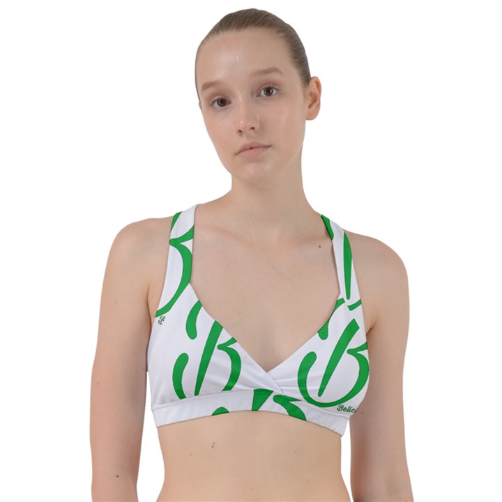 Belicious World  B  in green Sweetheart Sports Bra