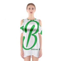 Belicious World  b  In Green Shoulder Cutout One Piece by beliciousworld