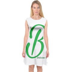 Belicious World  b  In Green Capsleeve Midi Dress by beliciousworld