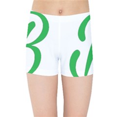 Belicious World  b  In Green Kids Sports Shorts