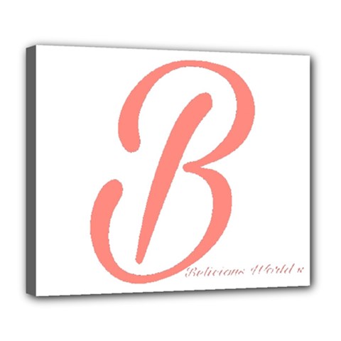 Belicious World  b  In Coral Deluxe Canvas 24  X 20   by beliciousworld