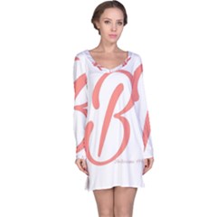 Belicious World  b  In Coral Long Sleeve Nightdress by beliciousworld