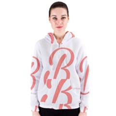 Belicious World  b  In Coral Women s Zipper Hoodie