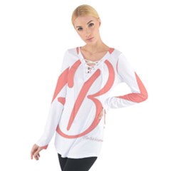 Belicious World  b  In Coral Tie Up Tee