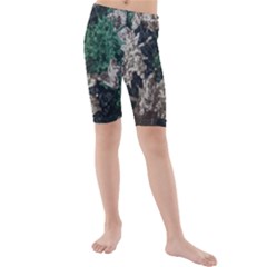 African Sequince Kids  Mid Length Swim Shorts