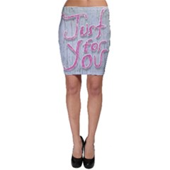 Letters Quotes Grunge Style Design Bodycon Skirt by dflcprints