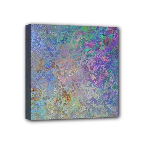 Colorful Pattern Blue And Purple Colormix Mini Canvas 4  X 4 