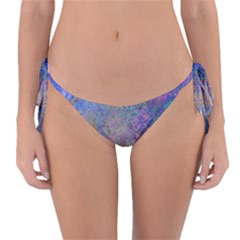 Colorful Pattern Blue And Purple Colormix Reversible Bikini Bottom by paulaoliveiradesign