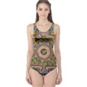 Asian Art Mandala Colorful Tibet Pattern One Piece Swimsuit View1