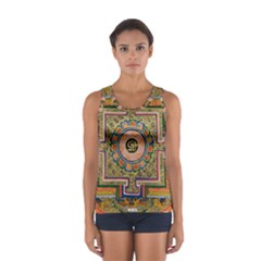 Asian Art Mandala Colorful Tibet Pattern Sport Tank Top  by paulaoliveiradesign