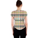 Plaid Pattern Crew Neck Crop Top View2