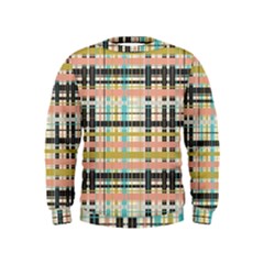 Plaid Pattern Kids  Sweatshirt