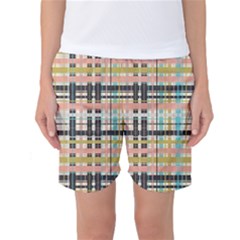 Plaid Pattern Women s Basketball Shorts by linceazul