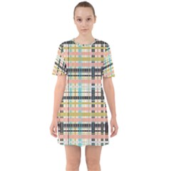 Plaid Pattern Mini Dress