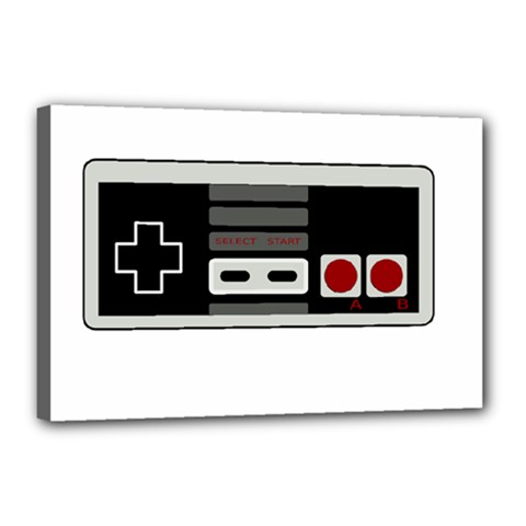 Video Game Controller 80s Canvas 18  X 12  by Valentinaart