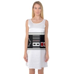 Video Game Controller 80s Sleeveless Satin Nightdress by Valentinaart