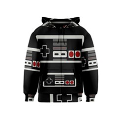 Video Game Controller 80s Kids  Zipper Hoodie by Valentinaart