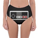 Video Game Controller 80s Reversible High-Waist Bikini Bottoms View1