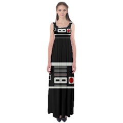 Video Game Controller 80s Empire Waist Maxi Dress by Valentinaart