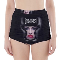 Feminist High-waisted Bikini Bottoms by Valentinaart