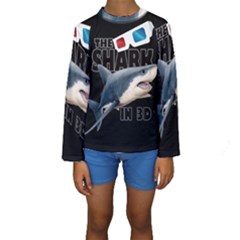 The Shark Movie Kids  Long Sleeve Swimwear by Valentinaart